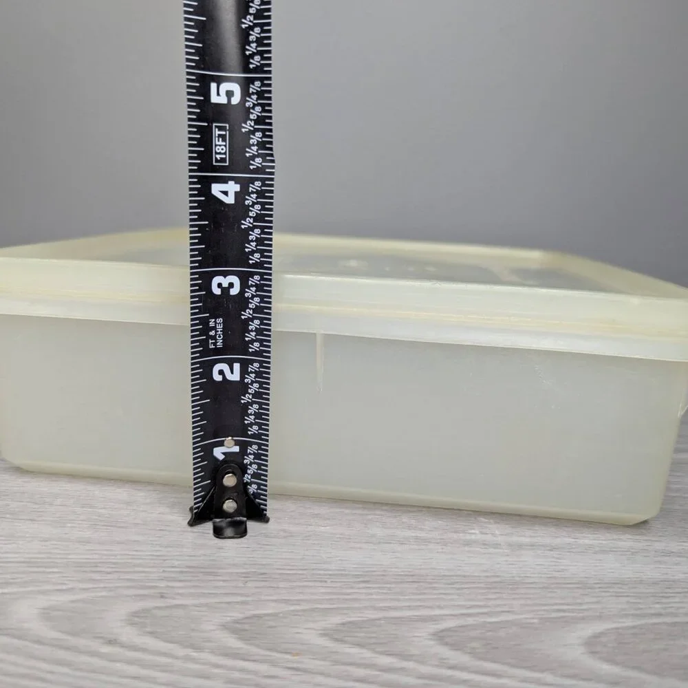 Vintage Tupperware Square Storage Container with Lid 515-2 10